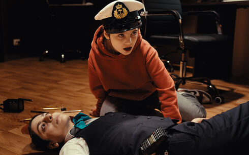 Sabina i skräckserien Färjan